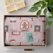 Schattige Kerst Iconen  Tissuepapier (Geschenk)