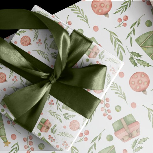 Schattige Kerst-Icoon | Cadeaupapier