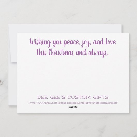 Schattige Kerst Kabouter Feestdagenkaart (Achterkant)