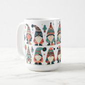 Schattige kerst kabouters collectie koffiemok (Voorkant links)
