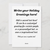 Schattige Kerst Kat Waterverf Feestdagenkaart (Achterkant)