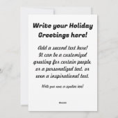 Schattige Kerst Kat Waterverf Feestdagenkaart (Achterkant)