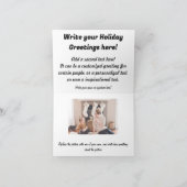  Schattige Kerst Kat Waterverf Kaart (Binnen)