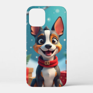 🎄🐶 Schattige Kerst Kerstmis Cartoon Puppy Knus F Case-Mate iPhone Case