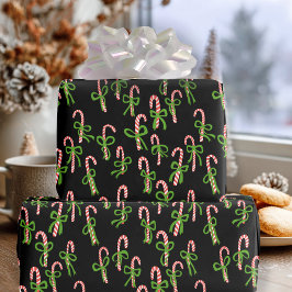 Schattige Kerst Kerststokken Kerstvakantie Cadeaupapier