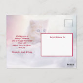 Schattige Kerst Kitten Vakantie Briefkaart (Achterkant)