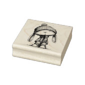 Schattige Kerst Konijn Dieren Rubberstempel (Stempel)