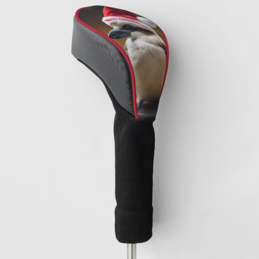 Schattige Kerst Kookaburra, Golfheadcover (Schuin)