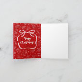 Schattige Kerst Krabbels Vakantiefoto Feestdagen Kaart (Binnen)