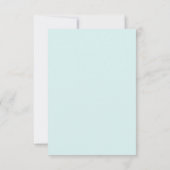 Schattige Kerst Lama Pastelblauw Gepersonaliseerde Bedankkaart (Achterkant)