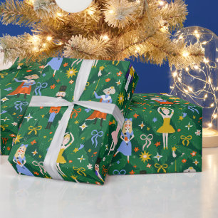Schattige Kerst Notenkraker Ballerina Muis Strikke Cadeaupapier