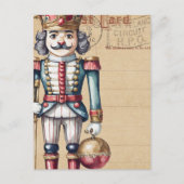 Schattige kerst notenkraker Vintage Briefkaart (Voorkant)
