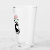 Schattige Kerst Panda Beer Custom Glas (Links)