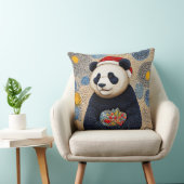 Schattige kerst panda kussen (Stoel)