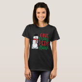 Schattige Kerst PEDS Verpleegster - Kindersneeuwpo T-shirt (Voorkant volledig)