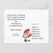 Schattige 🎅 Kerst pickleball Briefkaart (Achterkant)