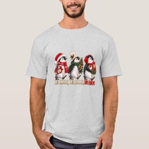 Schattige Kerst Pinguïn Waggel Ho Ho T-shirt