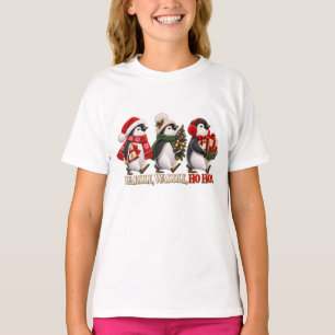 Schattige Kerst Pinguïn Waggel Ho Ho T-shirt
