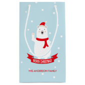Schattige Kerst Polar Beer Klein Cadeauzakje (Achterkant)