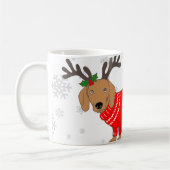 Schattige Kerst Pup Koffiemok (Links)