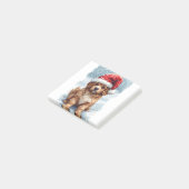 Schattige Kerst Puppy Post-it® Notes (Schuin)