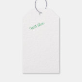 Schattige Kerst Rendier Rode Rudolph Tree Gift Lab Cadeaulabel (Achterkant)