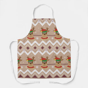Schattige Kerst rendieren All-over print Schort