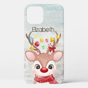 Schattige Kerst Rendieren Case-Mate iPhone Case