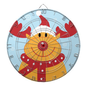 Schattige Kerst Rendieren Dartbord