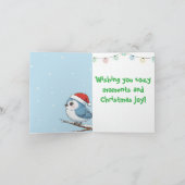 Schattige Kerst Rendieren Kaart (Binnen)