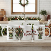 Schattige kerst rendieren koffiemok