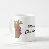 Schattige Kerst Rendieren Koffiemok (Voorkant links)