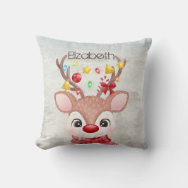 Schattige Kerst Rendieren  Kussen
