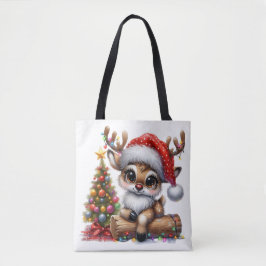 Schattige Kerst Rendieren Tote Bag