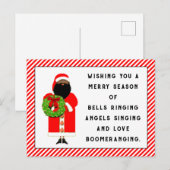 Schattige kerst rijm briefkaart (Voorkant / Achterkant)