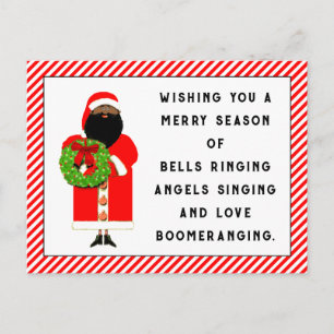 Schattige kerst rijm briefkaart