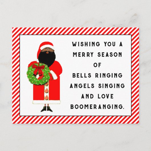 Schattige kerst rijm briefkaart (Voorkant)