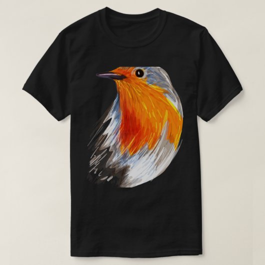 Schattige Kerst Robin Kostuum Vogelwaarnemer Birdi T-shirt (Design voorkant)