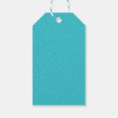 Schattige Kerst Rode Vogel in Kerstmannenhoed Kers Cadeaulabel (Achterkant)