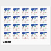 Schattige kerst santa Sticker (Vel)