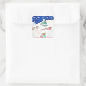 Schattige kerst santa Sticker (Tas)