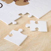 Schattige Kerst shaggy Highland koe Santa Legpuzzel (Zijkant)