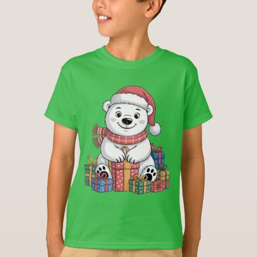 Schattige kerst Shirt voor kinderen (Voorkant)