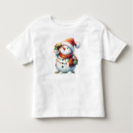 Schattige Kerst Sneeuwman Baby Bodysuit