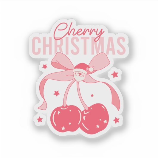 Schattige Kerst sticker (Voorkant)