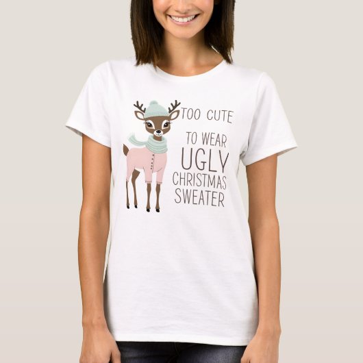Schattige kerst T-shirt (Voorkant)