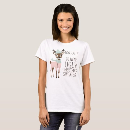 Schattige kerst T-shirt (Voorkant volledig)