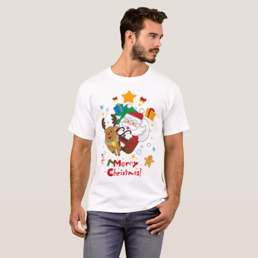Schattige kerst T-shirt (Voorkant volledig)