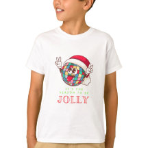 Schattige Kerst T-shirt voor kinderen: Jolly en Br