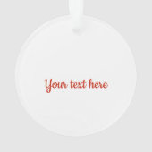 Schattige kerst tot drummer jongen acryl Ornament (achterkant)